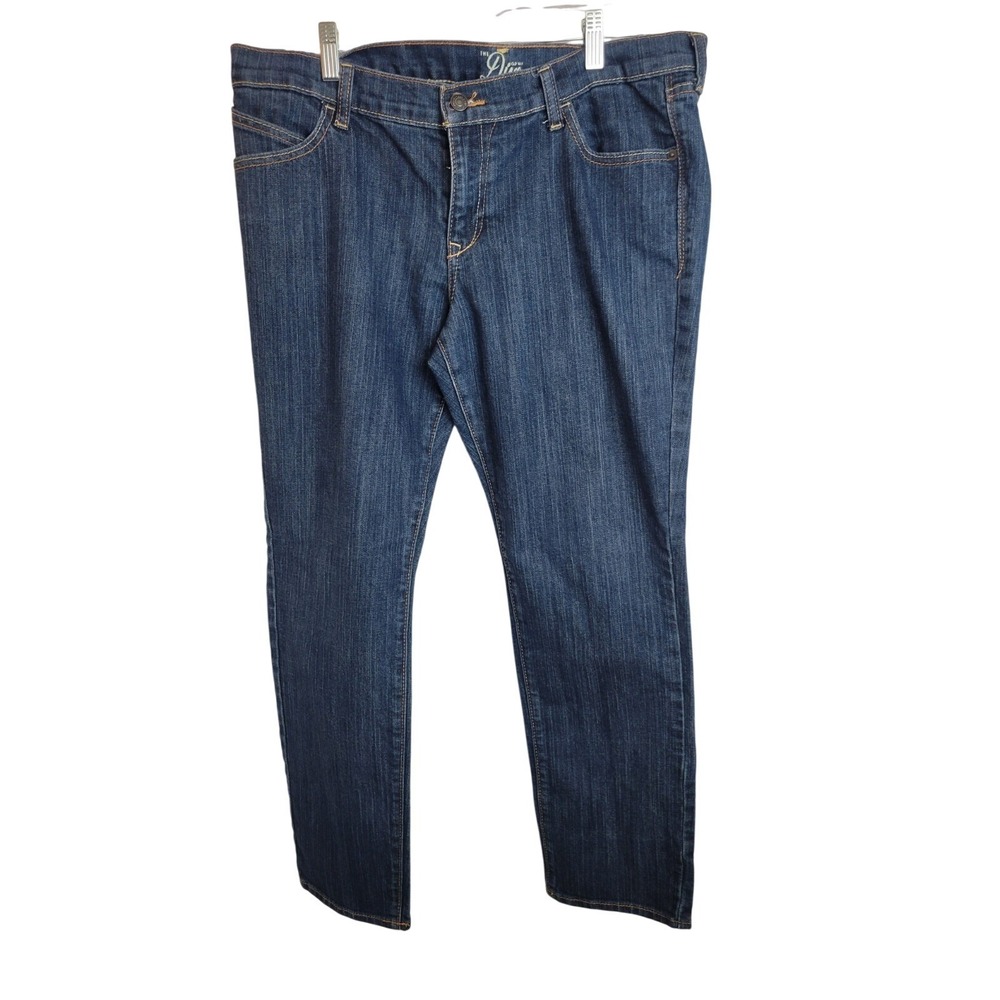 Old Navy Diva Skinny Jeans Low Rise Slim Fit Denim Dark Wash Blue Womens 14 R‎